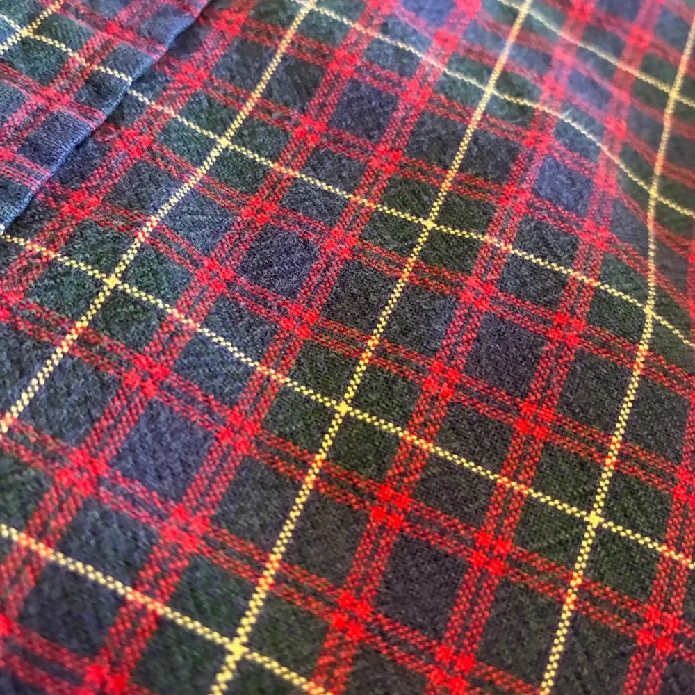 Ralph Lauren Mens Navy Red Plaid Button Down Shirt Classic Fit Large - Picture 3 of 6
